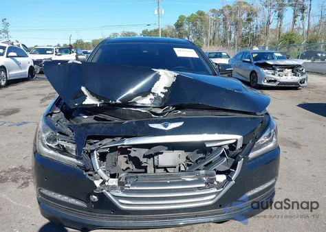 2015 Hyundai Genesis 5.0 из США, поврежденный, VIN KMHGN4JF9FU075044